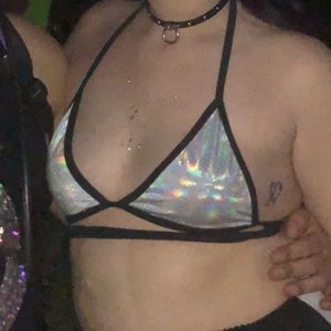 Rave with mi gente dreamscape rmx wrap bralette